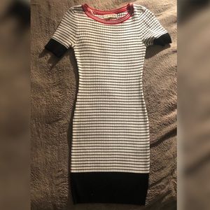 Body hugging stripped dress